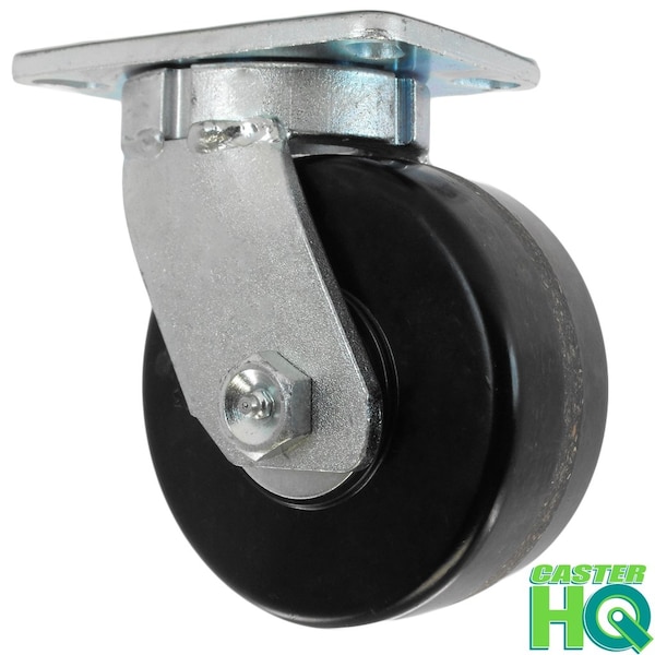 10"x3" Kingpinless Heavy Duty Swivel Caster, Phenolic Wheel, 2,900
